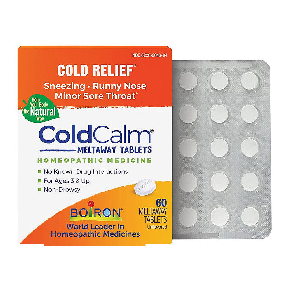 Boiron Coldcalm Cold Relief Homeopathic Tablets, 60 Ea